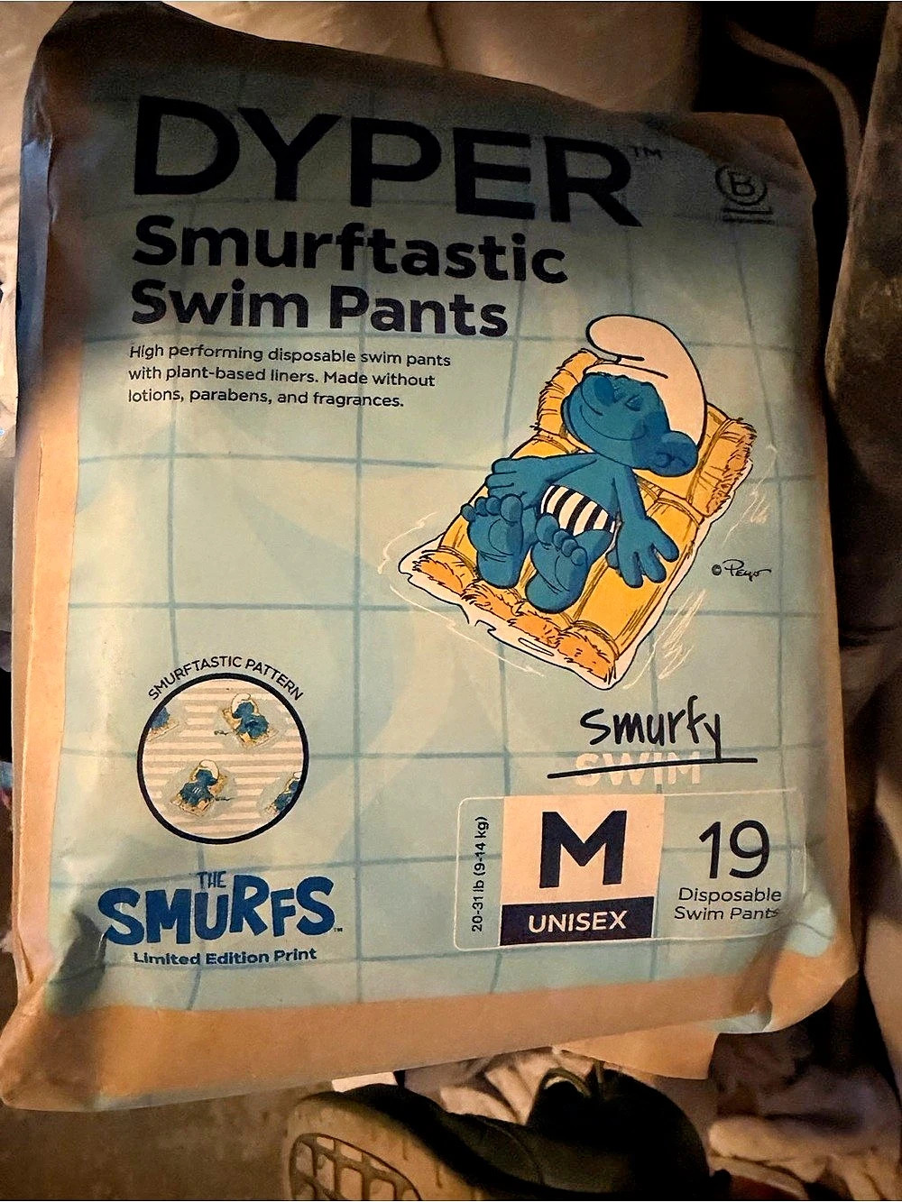 Dyper Smurftastic Swim Pants Medium 19 Count